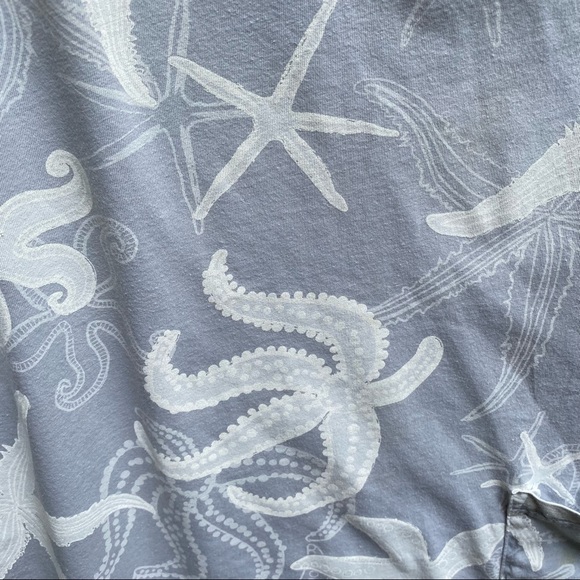 iCANTOO Gray V-neck Starfish T-Shirt Dress - Picture 3 of 10